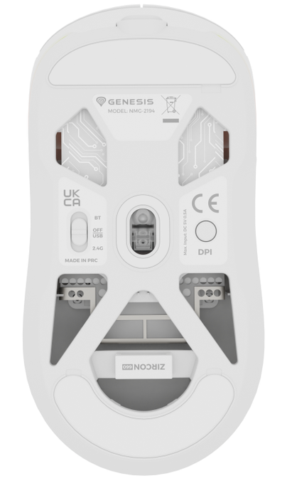 GENESIS NMG-2194 Ratón Gaming Ambidextro Bluetooth + USB Type-C Óptico Blanco 26000 DPI GENESIS NMG-2194 Ratón Gaming Ambidextro Bluetooth + USB Type-C Óptico Blanco 26000 DPI