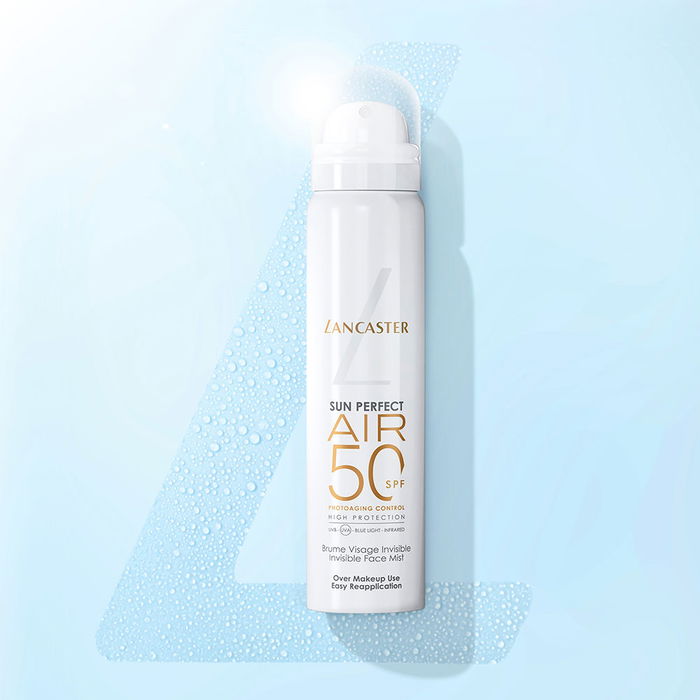 Lancaster Sun Perfect Air Mist Bruma Invisible SPF50 40 ml - Protección UV de amplio espectro, textura ultra ligera, sin fragancia
