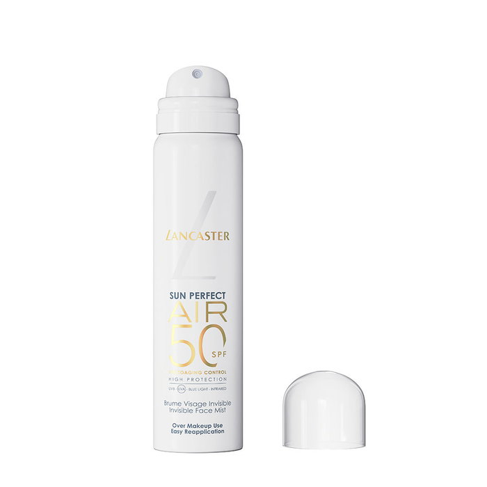 Lancaster Sun Perfect Air Mist Bruma Invisible SPF50 40 ml con Tecnologías Full Light y AIR-O₂, Protección Amplio Espectro UV, Luz Azul e IR Lancaster Sun Perfect Air Mist Bruma Invisible SPF50 40 ml con Tecnologías Full Light y AIR-O₂, Protección Amplio Espectro UV, Luz Azul e IR