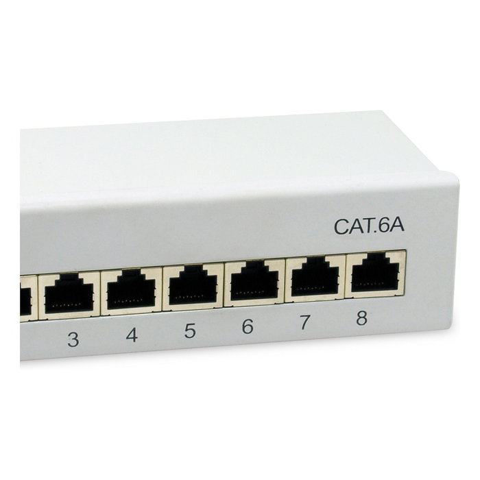 EQUIP Patchpanel 8x RJ45 Cat6a FTP Gris Referencia 326521
