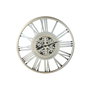 DKD Home Decor Reloj de Pared de Hierro Plateado 102x102 cm