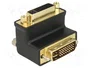 DeLOCK Adaptador DVI-I macho a DVI de 29 pines hembra angulado a la derecha, Negro
