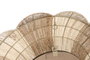 DKD Home Decor Espejo de Ratán y Metal Natural 87x87 cm