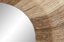 DKD Home Decor Espejo de Ratán y Metal Natural 87x87 cm