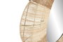 DKD Home Decor Espejo de Ratán y Metal Natural 87x87 cm