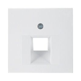 Berker 1407 89 89 - Zentralstück para UAE-Anschlussdose, Blanco, PWS-Glänzend, Plastico Termoplástico, 10 unidades