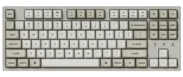 Keychron C1PX-M1 Teclado Mecánico 80% TKL Super Red Switch Hot-Swap RGB USB Blanco-Gris