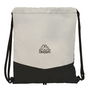 Bolsa Mochila con Cuerdas Kappa Grey Negro Gris 35 x 40 x 1 cm