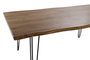 DKD Home Decor Mesa de Comedor de Acacia y Metal Marrón