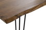 DKD Home Decor Mesa de Comedor de Acacia y Metal Marrón