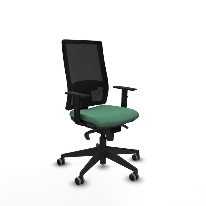 PIQUERAS Y CRESPO Silla de oficina Horna con mecanismo Sincro, Verde esmeralda PIQUERAS Y CRESPO Silla de oficina Horna con mecanismo Sincro, Verde esmeralda
