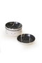 Hermia X00017422 Juego de Salseras de Gres Cerámico Blanco Mate, 13 cm (6 Piezas)