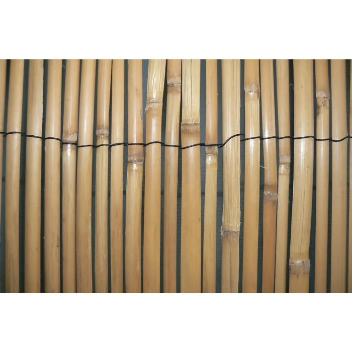 Nature Valla de Caña Natural - Panel Decorativo o de Separación, Cañas Partidas, 5m x 1m