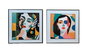 DKD Home Decor Cuadro Aluminio Mujer Abstracto 80x80 cm Surtido de 2