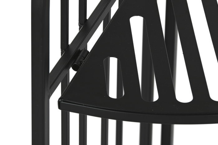 DKD Home Decor Estanteria Loftcarter Negra Metal 4 Estantes 34 x 160 x 50 cm (2 Unidades)