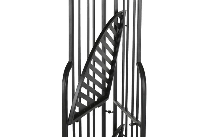 DKD Home Decor Estanteria Loftcarter Negra Metal 4 Estantes 34 x 160 x 50 cm (2 Unidades)