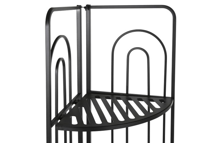 DKD Home Decor Estanteria Loftcarter Negra Metal 4 Estantes 34 x 160 x 50 cm (2 Unidades)