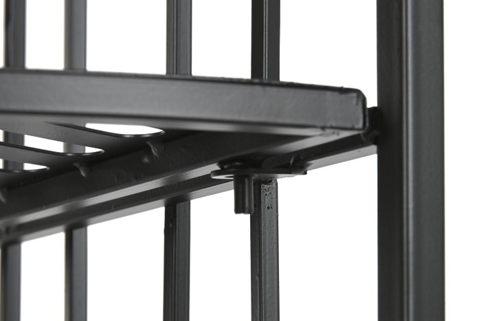 DKD Home Decor Estanteria Loftcarter Negra Metal 4 Estantes 34 x 160 x 50 cm (2 Unidades)