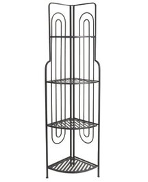 DKD Home Decor Estanteria Loftcarter Negra Metal 4 Estantes 34 x 160 x 50 cm (2 Unidades)