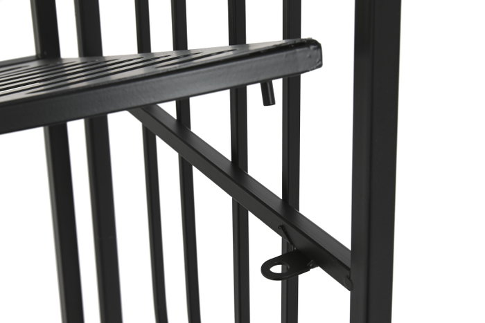 DKD Home Decor Estanteria Loftcarter Negra Metal 4 Estantes 34 x 160 x 50 cm (2 Unidades)