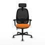 PIQUERAS Y CRESPO Silla de oficina Cilanco Naranja y Negro