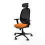 PIQUERAS Y CRESPO Silla de oficina Cilanco Naranja y Negro