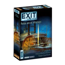 Devir Juego de mesa EXIT 14 - Robo en el Mississippi | Escape Room en caja | De 1 a 4 jugadores | +10 años | 90 min | Idioma: Español