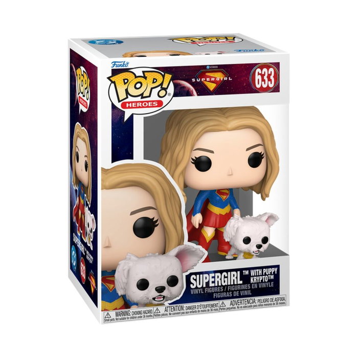 Funko Supergirl Pop! & Buddy con Puppy Krypto Funko Supergirl Pop! & Buddy con Puppy Krypto