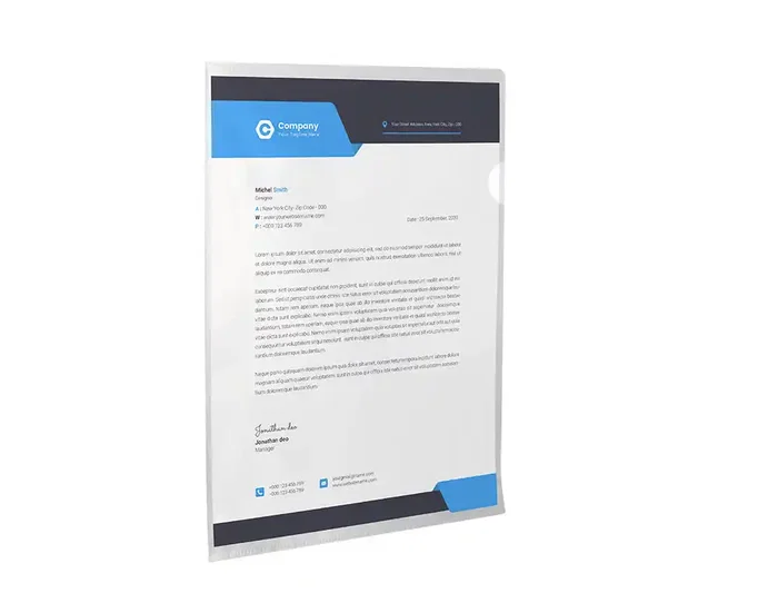 Q-connect Carpeta Archivador Dossier Uñero Plástico Folio Transparente 110 Micras