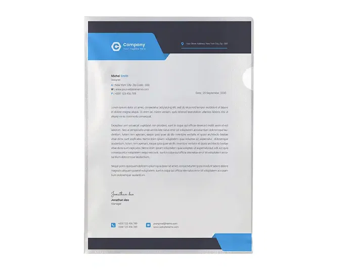 Q-connect Carpeta Archivador Dossier Uñero Plástico Folio Transparente 110 Micras