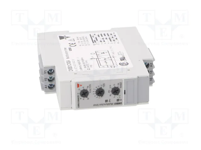 CARLO GAVAZZI Relé de tiempo DPDT 0,1s÷100h 24...240V AC/DC
