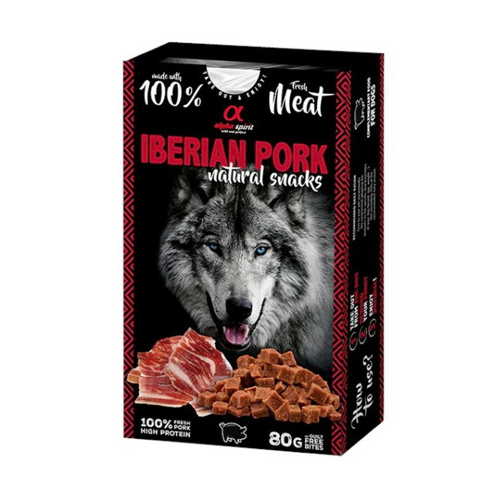 Alpha Spirit Canine Jamon Natural Snack 6x80gr
