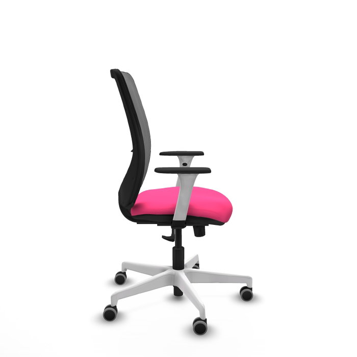 PIQUERAS Y CRESPO Silla de oficina Zulema Rosa y Gris con mecanismo Sincro PIQUERAS Y CRESPO Silla de oficina Zulema Rosa y Gris con mecanismo Sincro