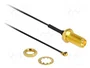 Delock Cable de antena I-PEX M / RP-SMA F Negro 0,2 m