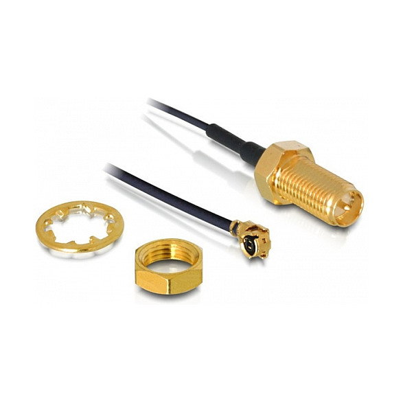 Delock Cable de Antena RP-SMA Hembra para Instalación MHF / U.FL-LP-068 Delock Cable de Antena RP-SMA Hembra para Instalación MHF / U.FL-LP-068