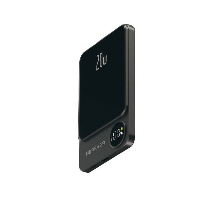 FOREVER Power bank inalámbrico MATB-200 20W PD 5000 mAh magnético negro