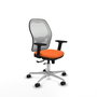PIQUERAS Y CRESPO Silla de oficina Jorquera Naranja y Blanco