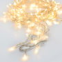 Guirnalda a pilas multifuncion 24 leds blanco calido cable transparente 2,30 m