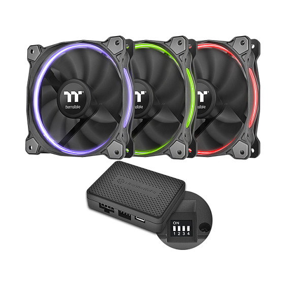 Thermaltake Riing 14 LED RGB Pack de 3 (140 mm)