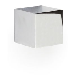 SYSTEM Pomo Garona 25X25 H25 Aluminio Cromo