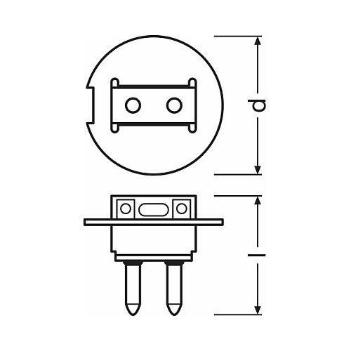 Osram Halogen Niedervoltglhl. 30W 12VPG22 30X1