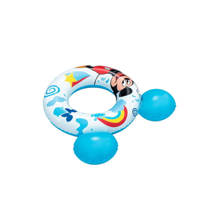 Bestway Flotador Disney Mickey Mouse Con Orejas 74x76 cm +3 a 6 Años Piscina y Playa 09109