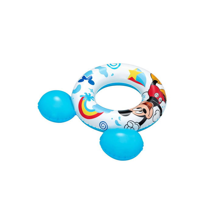 Bestway Flotador Disney Mickey Mouse Con Orejas 74x76 cm +3 a 6 Años Piscina y Playa 09109