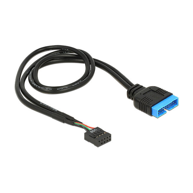 DeLOCK 83776 Cable USB interno 2.0 Pin Header Hembra a USB 3.0 Pin Header Macho 0,45 m DeLOCK 83776 Cable USB interno 2.0 Pin Header Hembra a USB 3.0 Pin Header Macho 0,45 m