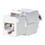 Intellinet 791304 Módulo Keystone RJ-45 Cat6a STP 10GBase-T Blanco, Zinc, Contactos Bañados en Oro, Frecuencia 500 MHz