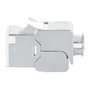 Intellinet 791304 Módulo Keystone RJ-45 Cat6a STP 10GBase-T Blanco, Zinc, Contactos Bañados en Oro, Frecuencia 500 MHz