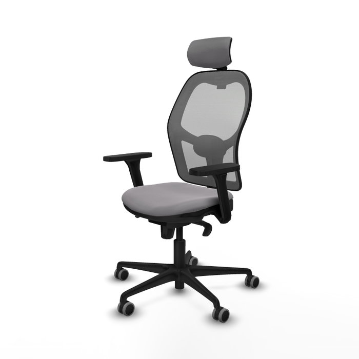 PIQUERAS Y CRESPO Silla de oficina Jorquera Gris con Mecanismo Sincro