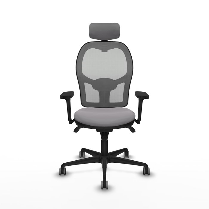 PIQUERAS Y CRESPO Silla de oficina Jorquera Gris con Mecanismo Sincro