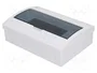 ELEKTRO-PLAST NASIELSK Carcasa ELEGANT para aparatos modulares, 12 módulos, blanca
