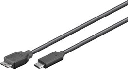 MicroConnect Cable USB-C a USB 3.2 Gen 1 Micro B de 1m, Negro